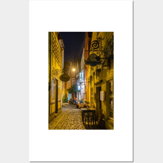 Medieval Schnoor Quarter - Bremen, Germany Wall Art by holgermader